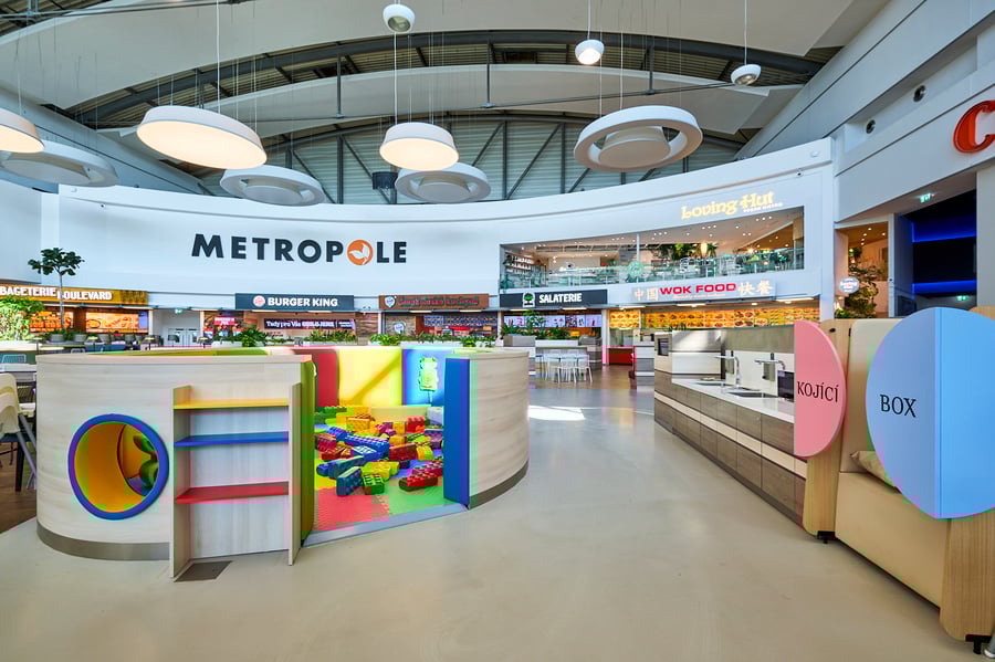 Dětská zóna ve „Food Court“, Metropole Zličín, Praha 5