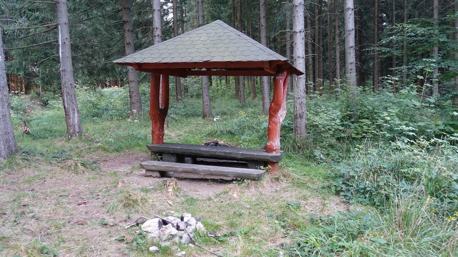 Hraničky - polský přístřešek