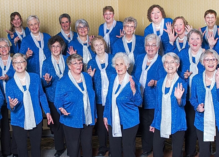 Maine-ly Harmony: Women's A Capella Barbershop Chorus rehearsal