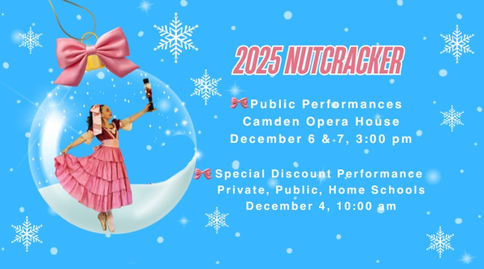 The Nutcracker Ballet for Midcoast Schools. Discounted performance tickets www.AtlanticBalletCo.com