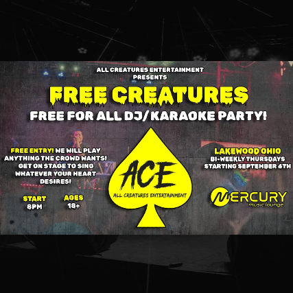 Free Creatures: Free For All DJ/Karaoke Party!