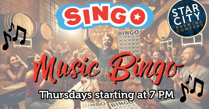 Singo Music Bingo Night | Star City Brewing