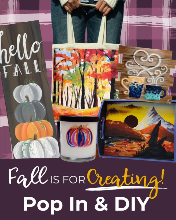 Pop-In & Paint, DIY Experience with 12 product options to choose from!