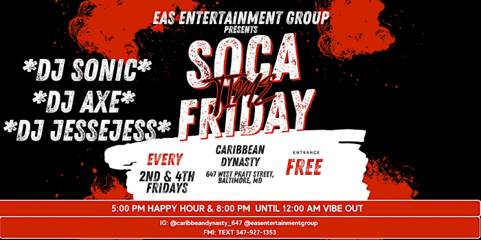 Soca Friday's @ Caribbean Dynasty