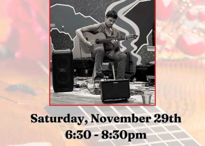 Live Music with Flamenco Guitarist , Zachary Bermejo
