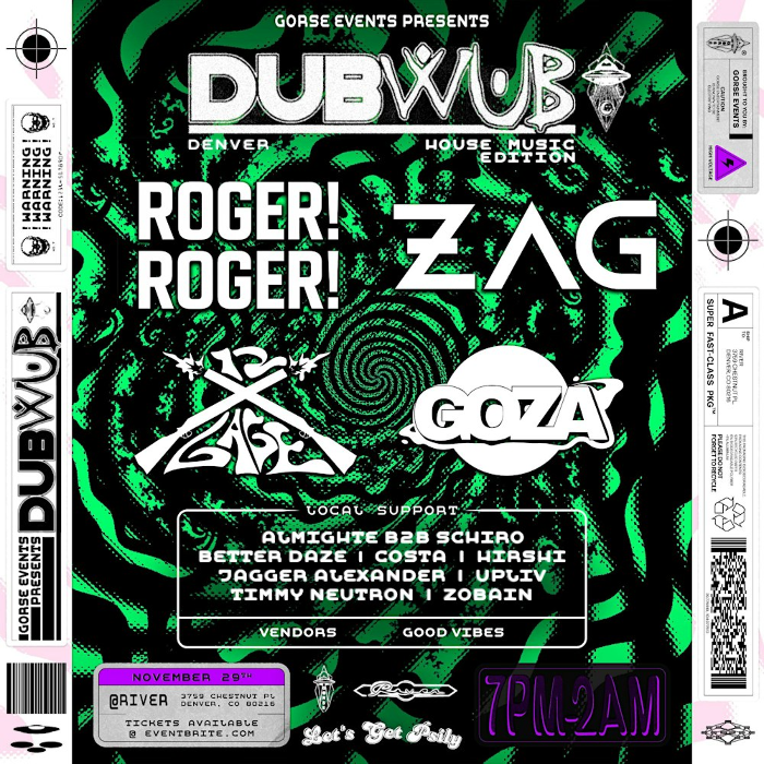 DUB WUB DENVER HOUSE MUSIC NOVEMBER