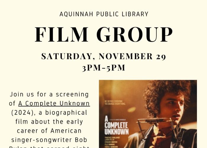 Aquinnah Library Film Group