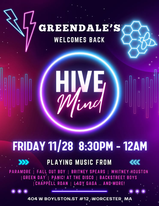 Hive Mind at Greendale's Pub in Worcester
