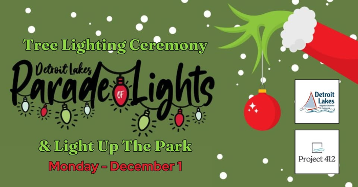 Tree Lighting, Parade of Lights, & Light Up The Park