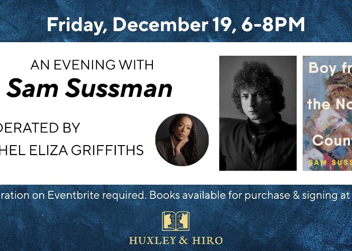 An Evening with Sam Sussman at Huxley & Hiro