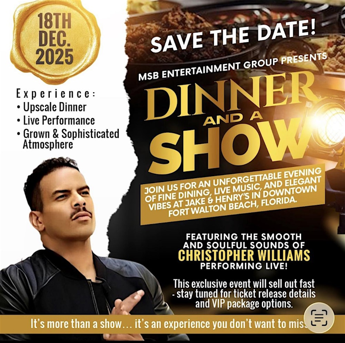 The Ultimate R&B Dinner Experience featuring Christopher Williams