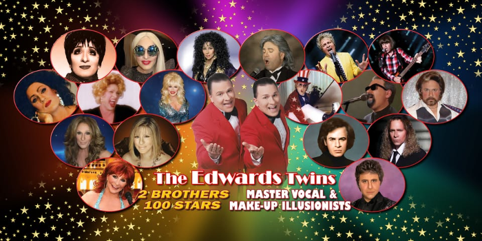 ⭐ THE EDWARDS TWINS ⭐TWO BROTHERS - 100 STARS - DIRECT FROM LAS VEGAS