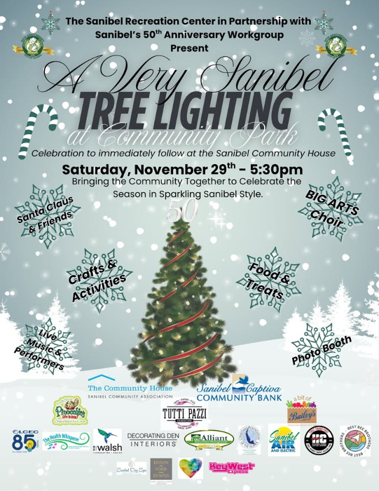 A Very Sanibel Tree Lighting