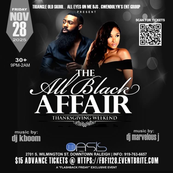 The All Black Affair - Thanksgiving Weekend