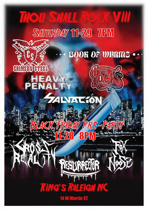 Thou Shall Rock VIII: Black Friday Pre-Party with Gross Reality / Fox Noose / Resurrector