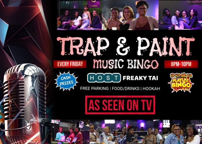 Trap & Paint + Music Bingo