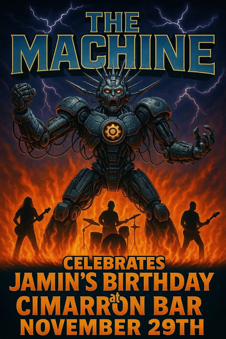 Jamin's Birthday Bash at the Cimarron Bar Saturday November 29th!