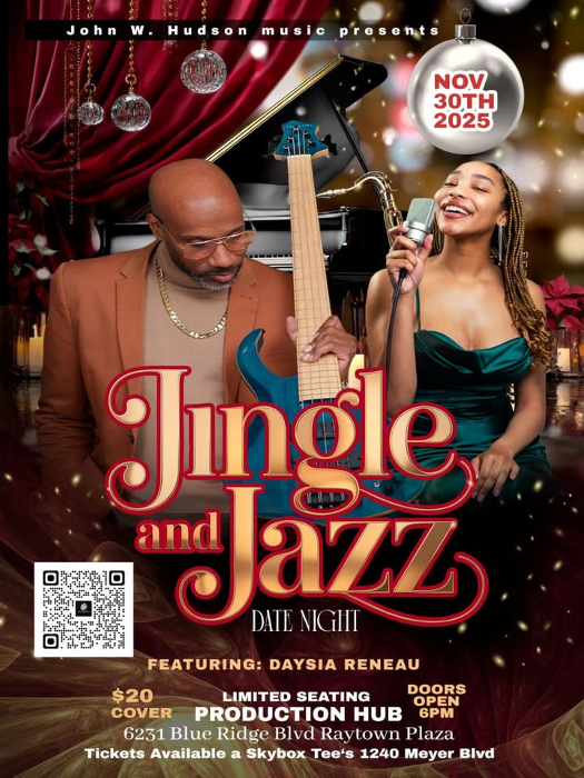 Jingle and Jazz Event with John W Hudson featuring Daysia Reneau