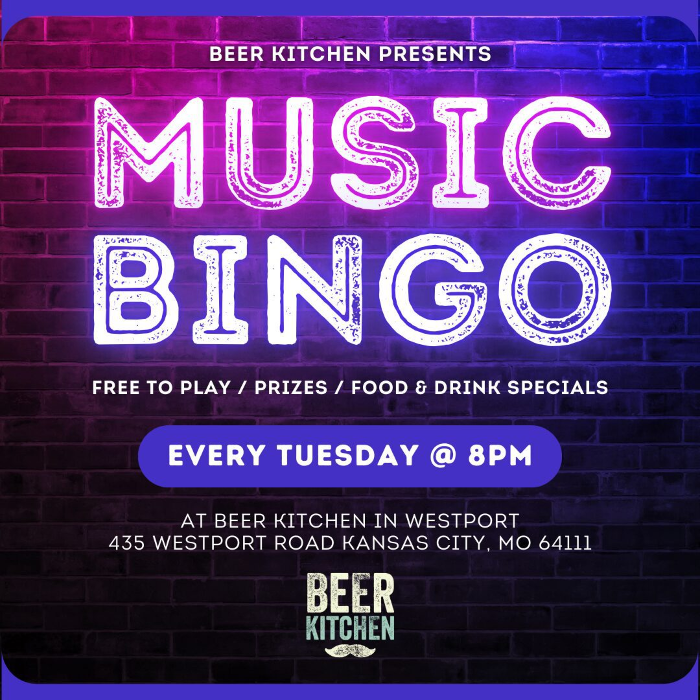 Beer Kitchen Music Bingo