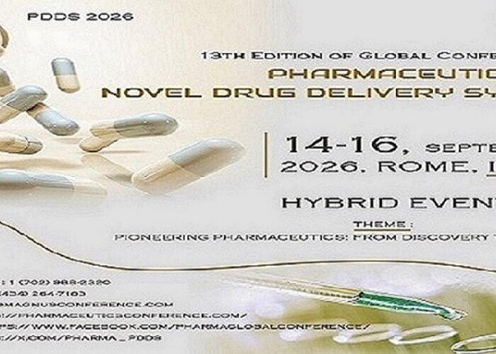 13th Edition of Global Conference on Pharmaceutics and Novel Drug