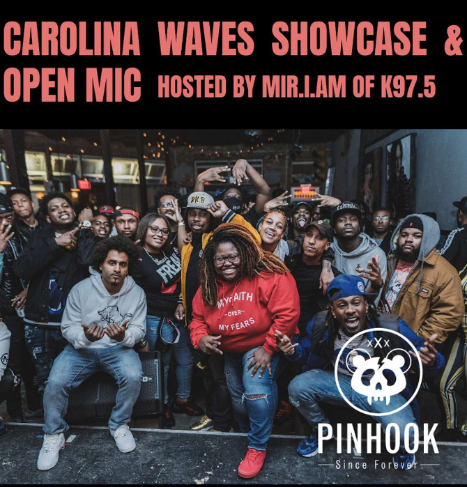 Carolina Waves Showcase & Open Mic Hosted by Mir.I.am