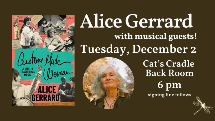 OFFSITE EVENT! Alice Gerrard's CUSTOM MADE WOMAN, w/David Menconi, Sparky Rucker, Tatiana Hargreaves