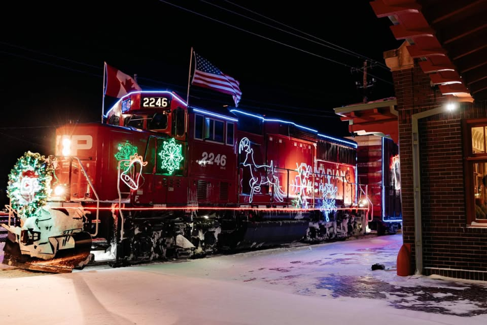 CPKC Holiday Train in Downtown Minot