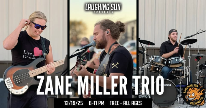 Zane Miller Trio LIVE at Laughing Sun Brewing!