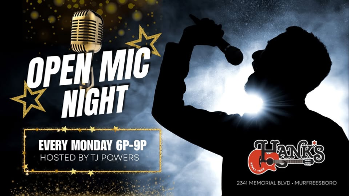 OPEN MIC NIGHT at Hank's Honkytonk - Every