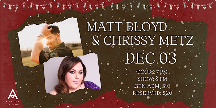 An Evening with Matt Bloyd & Chrissy Metz