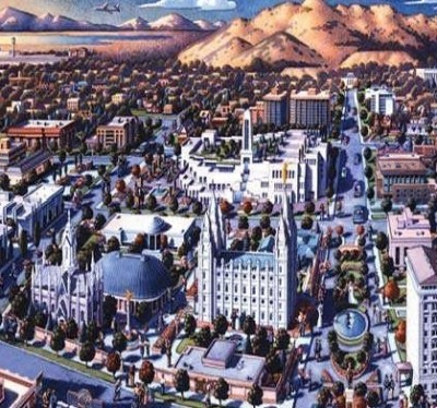 Temple Square Christmas Lights 2025