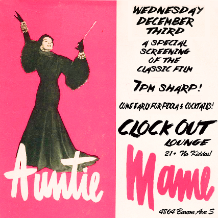 Clock-Out Lounge Presents: a special screening of Auntie Mame