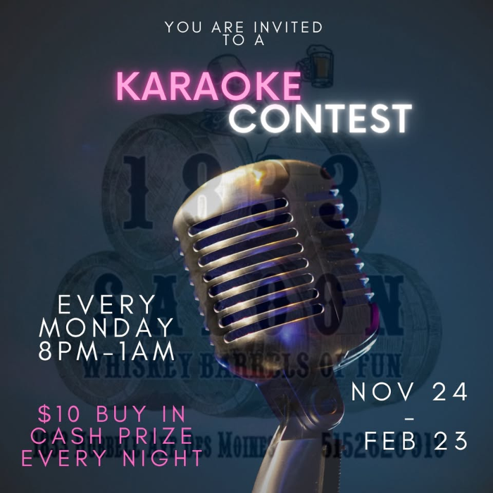1833 Saloon's Karaoke Contest