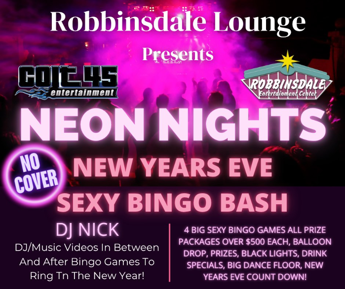 NEON NIGHTS New Years Eve Sexy Bingo Bash BIG MONEY & Prizes!