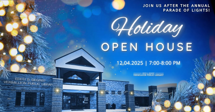 Holiday Open House at Vermillion Public Library!