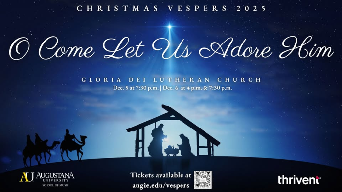 Augustana Christmas Vespers 2025 | O Come Let Us Adore Him
