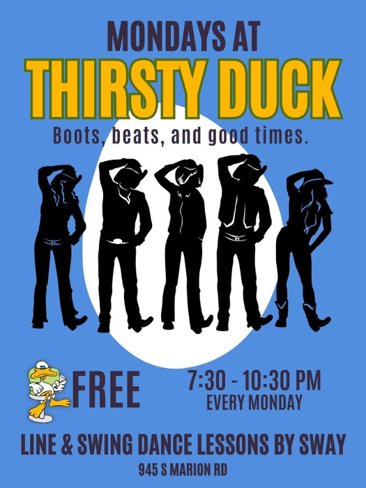 Country Line Dance and Swing Lessons at The Duck