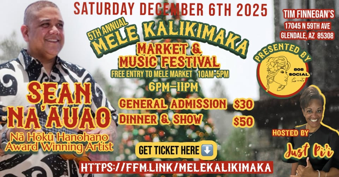 5th Annual Mele Kalikimaka - SEAN NA'AUAO