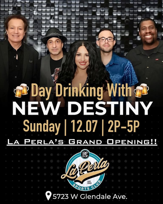 New Destiny Day Drinking at La Perla Grand Opening‼️