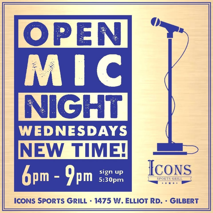 ✨Open Mic Night @ Icons✨