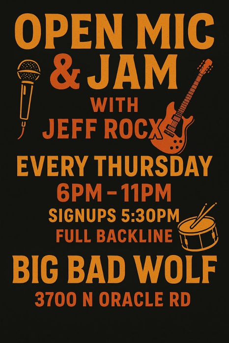 Open Mic&Jam Hosted by Jeff Rocx
