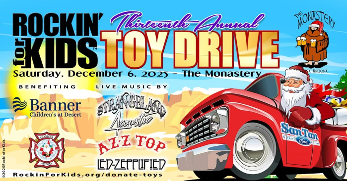 Strangeland Acoustic, AZ Z Top & Led Zepplified - ROCK the 13th Annual Rockin' for Kids Toy Drive!