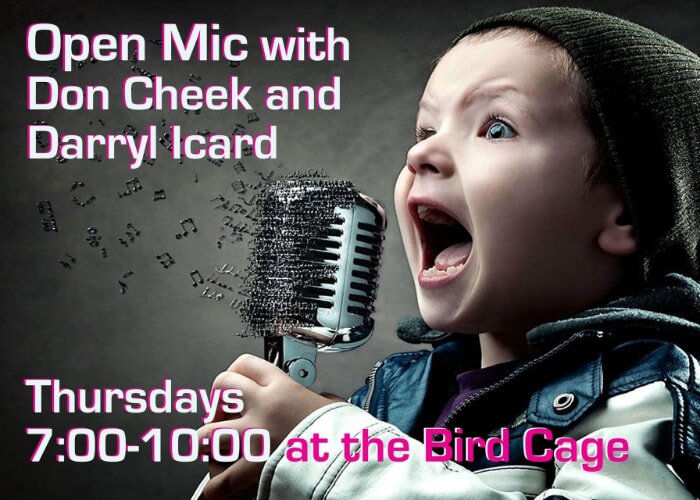 Thursday Open Mic Night w/Don Cheek & Darryl Icard in The Cage