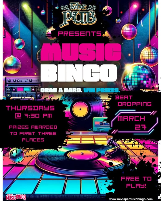Music Bingo | The Pub