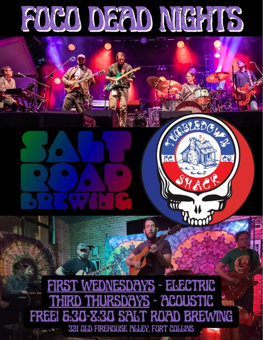 Tumbledown Shack FoCo Dead Nights at Salt Road (1st Wed/3rd Thurs)