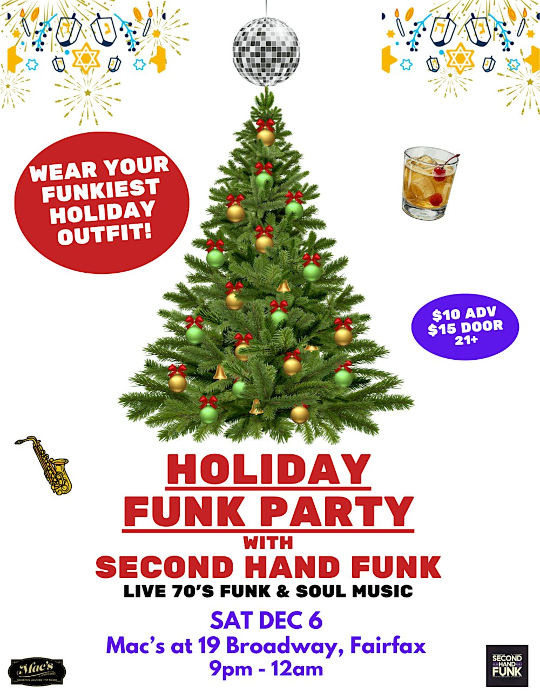 Holiday Funk Party at Mac's - Featuring Second Hand Funk!