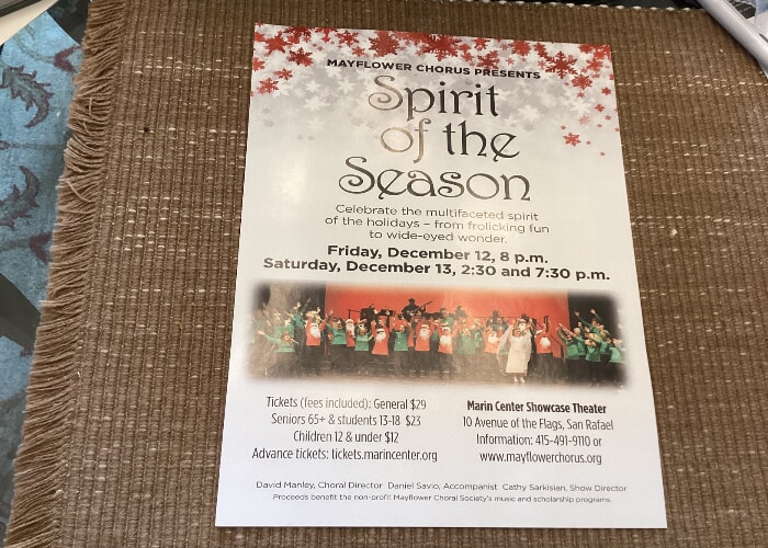 Mayflower Chorus Presents " Spirit of the Season"