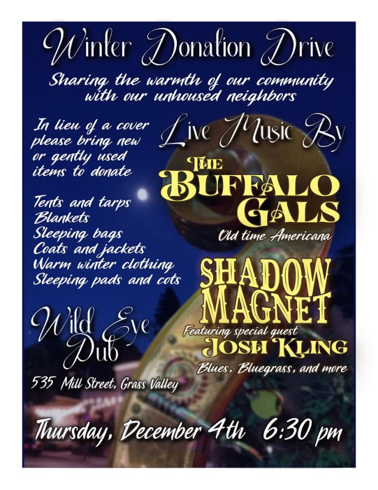 Mutual Aid Winter Donation Drive Benefit Concert at Wild Eye