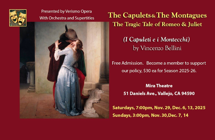 Verismo Opera presents The Capulets and the Montegues