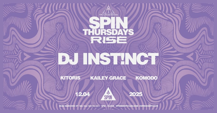 Trancension RISE: DJ INST!NCT w/ Kitoris, Komodo, Kailey Grace